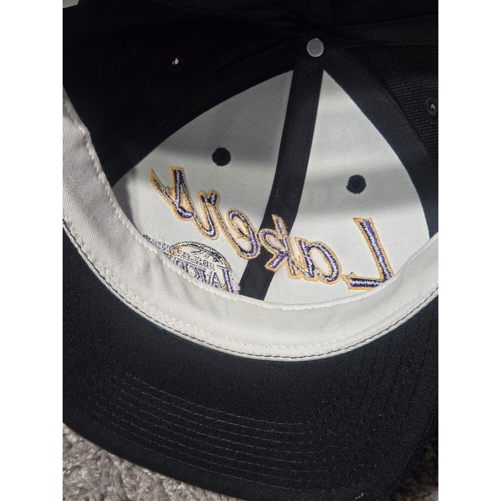 Vintage Los Angeles Lakers Sports Specialties SnapBack Hat Wool Black Purple - Picture 4 of 6